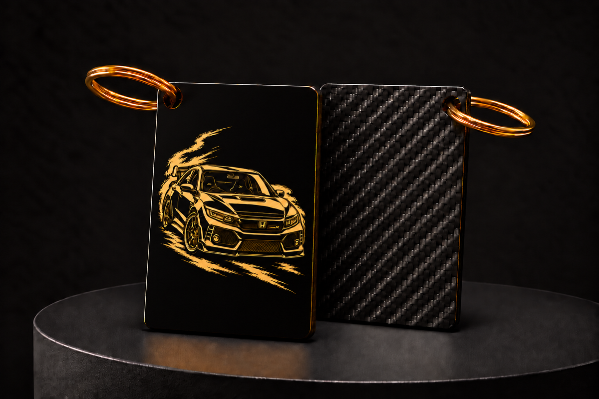 Honda Civic Type R Carbon Fibre Keyring