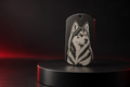 Husky stainless steel keyring by Torimaru